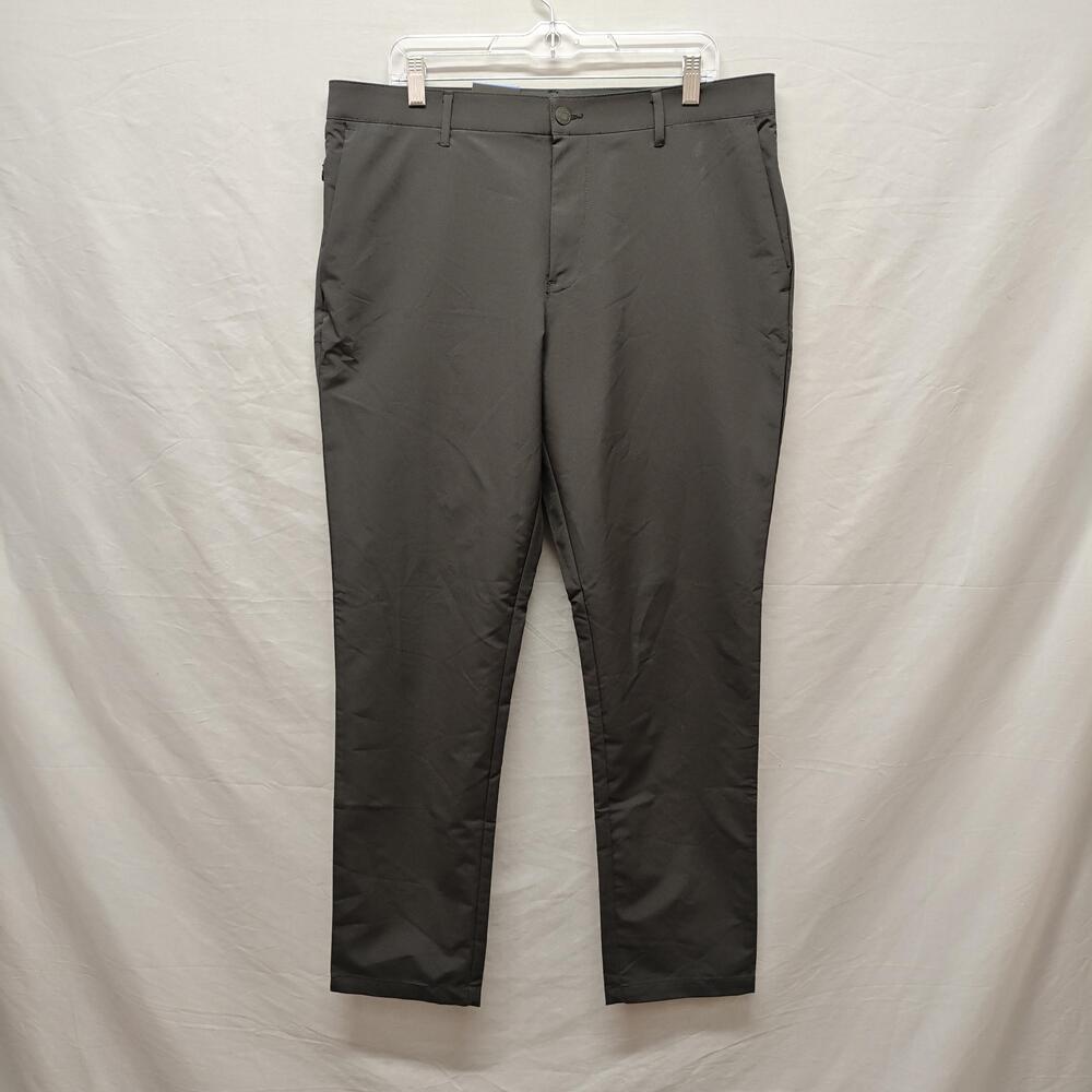 Banana Republic Pants Mens 36x32 Black Flat Front Polyester Dress Slacks